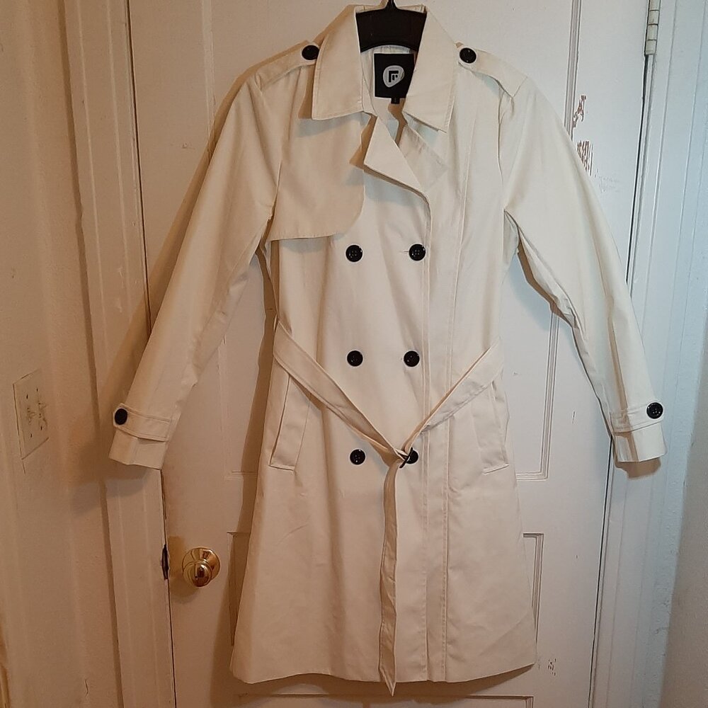 Women's Trenchcoat Double Breasted Trench Coat Water Resistant - S